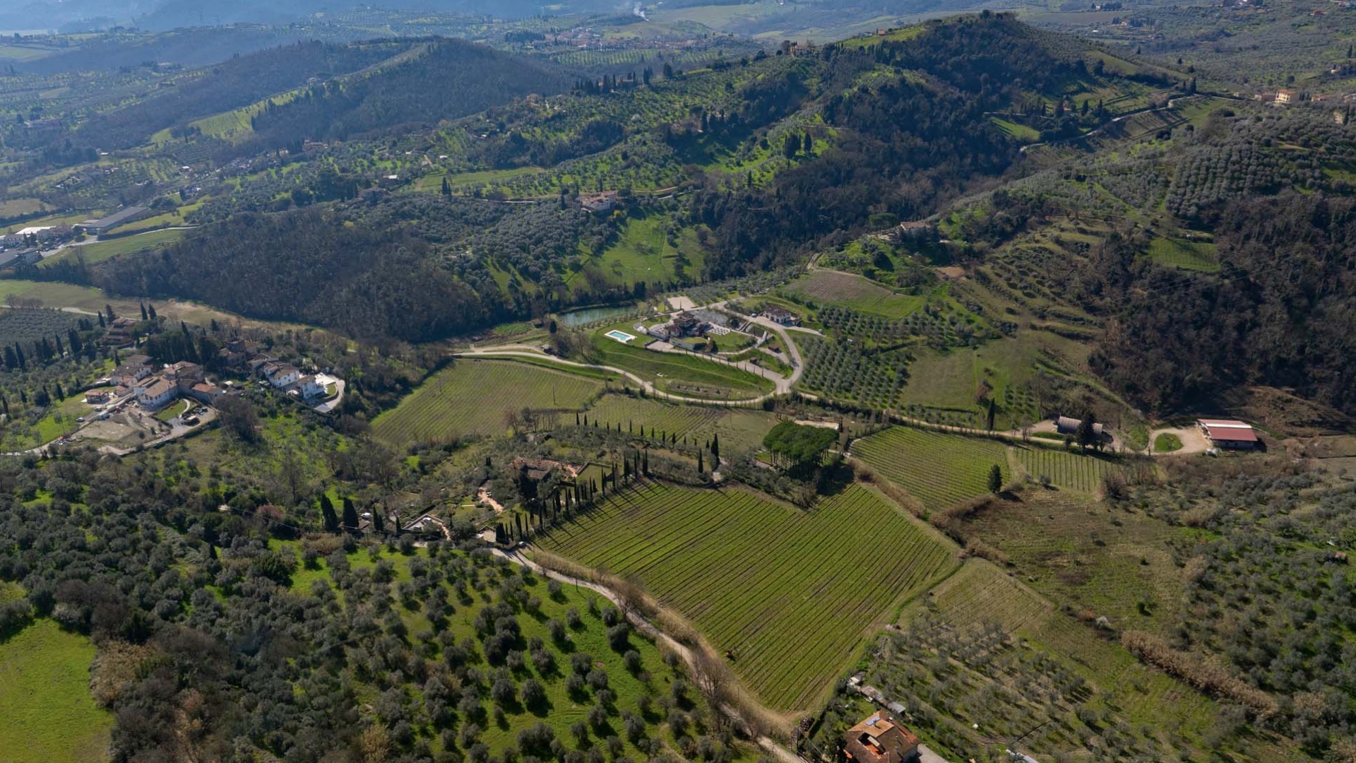 CARMIGNANO, TOSKANA: VILLEN UND GRUNDSTÜCKE ZUM VERKAUF EINE HALBE STUNDE VON FLORENZ ENTFERNT