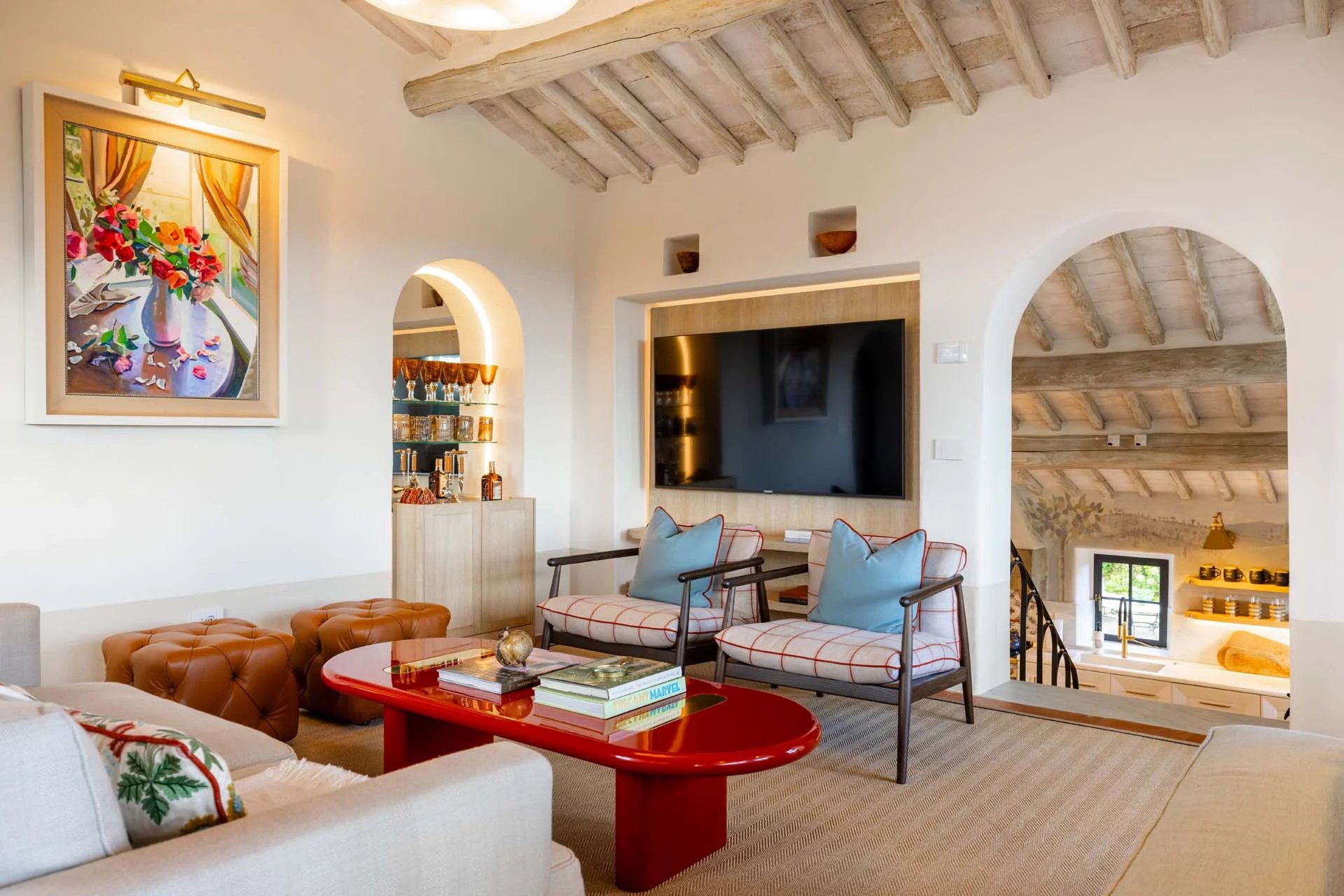 The main farmhouse: hospitality and atmosphere