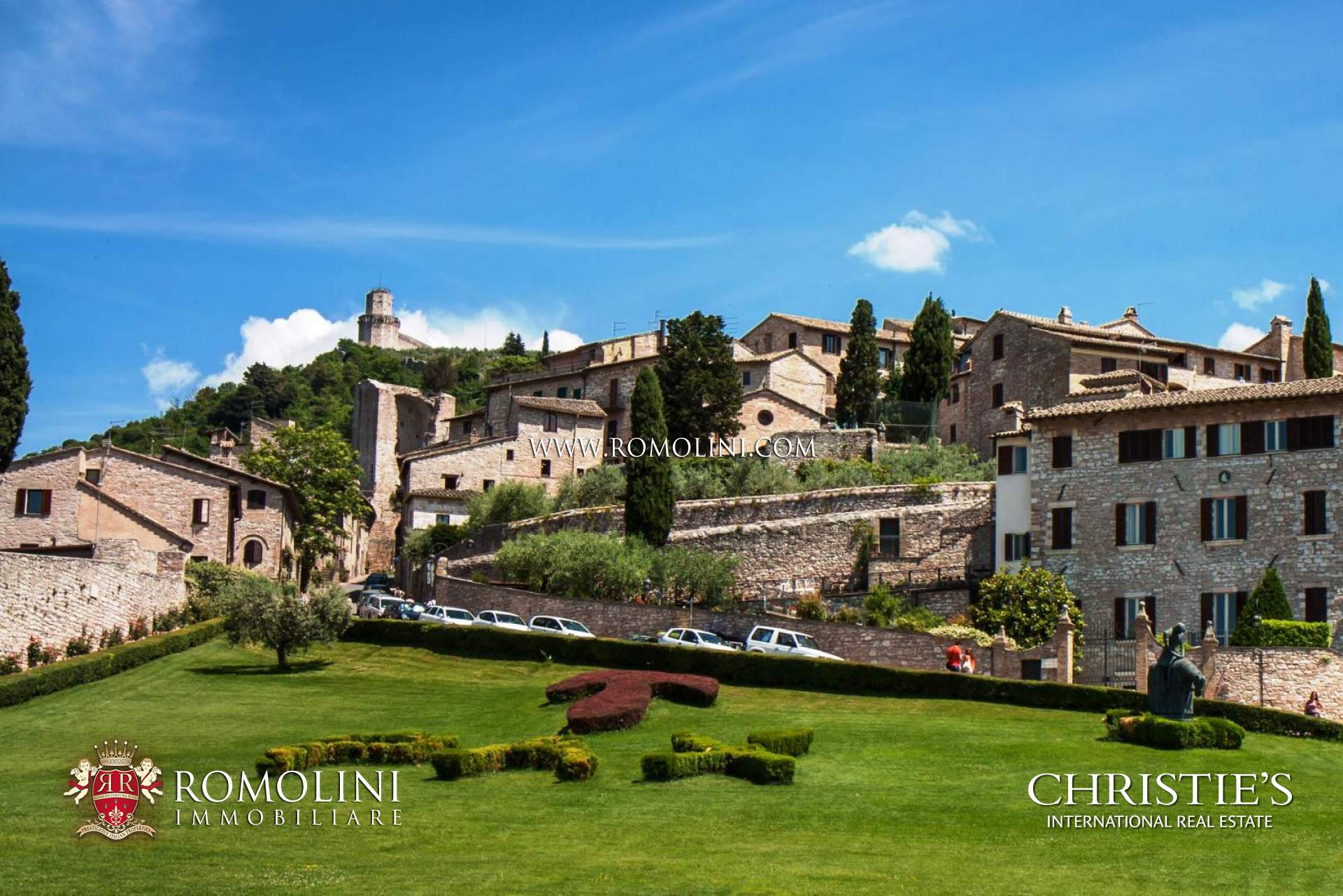 ASSISI, UMBRIA - FARMHOUSES AND VILLAS FOR SALE IN ASSISI, MEDIEVAL CASTLES AND TOWERS FOR SALE IN UMBRIA